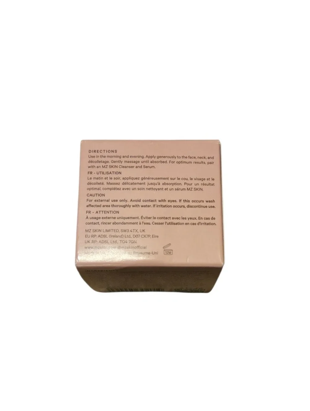 MZ Skin Calming Moisturizer Face Cream - 30 ml / 1.01 fl oz
